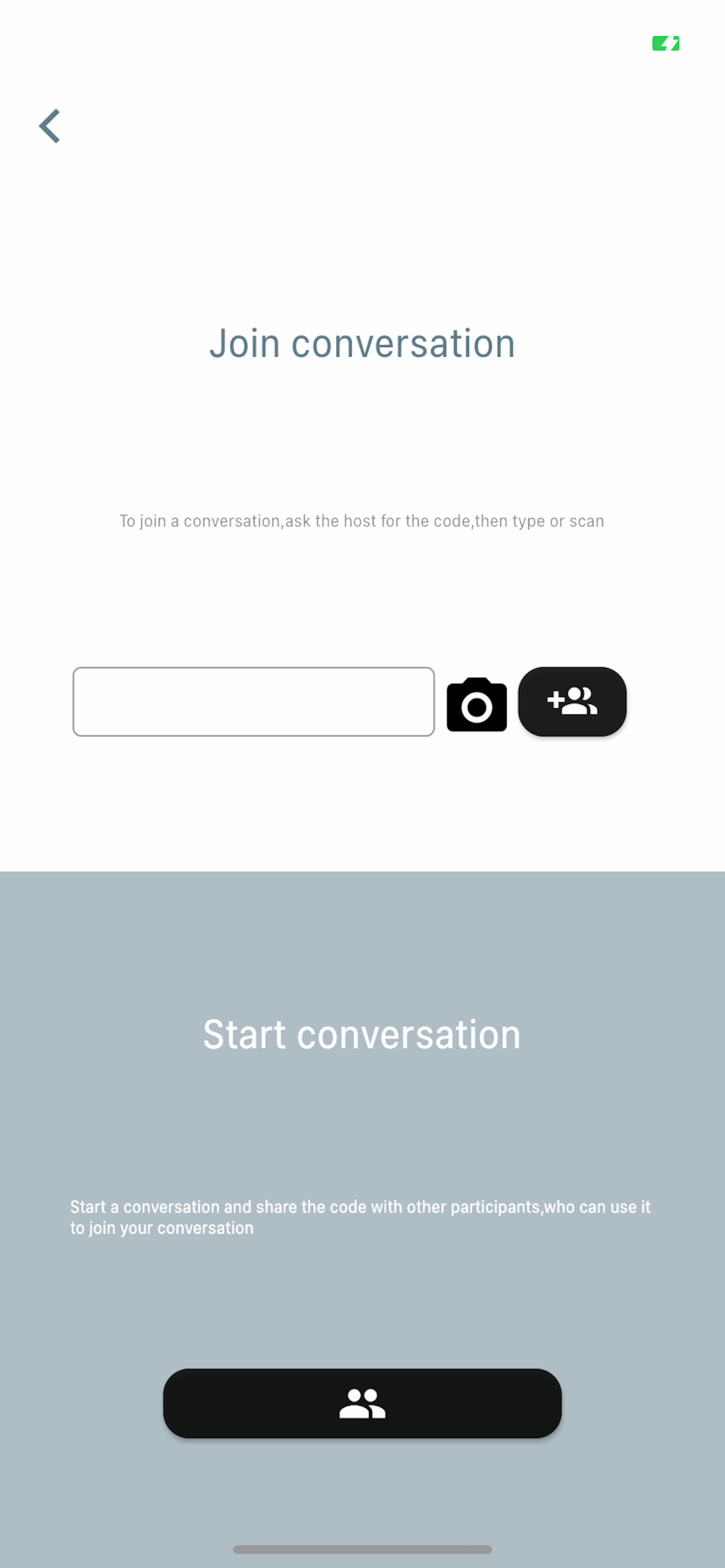 Join or start a live group conversation in ByteEngine Translator